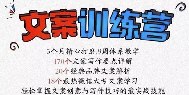 龙小天《文案训练营》全面系统解决文案写作难题！-菡洋资源网