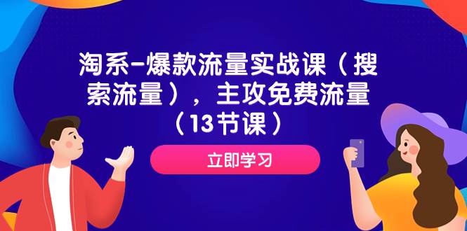淘系-爆款流量实战课（搜索流量），主攻免费流量（13节课）-菡洋资源网