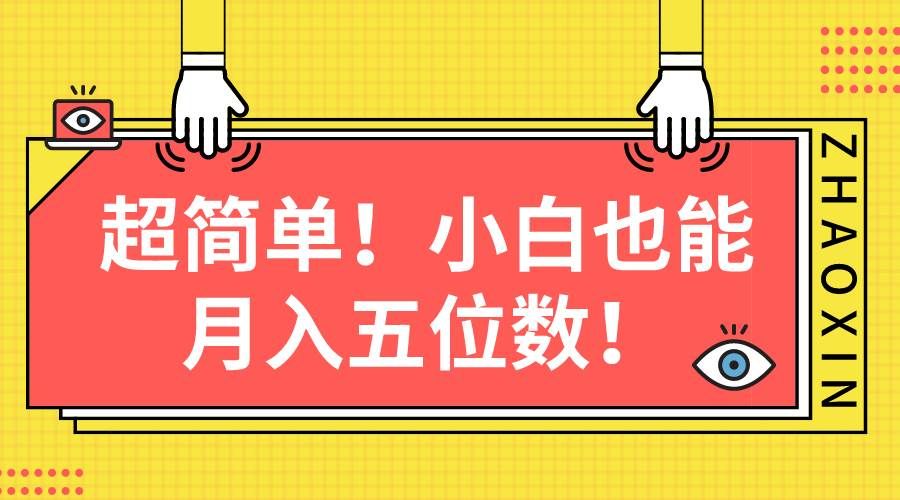 （10257期）超简单图文项目！小白也能月入五位数-菡洋资源网