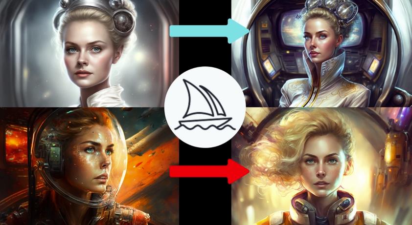 Midjourney V4实现连续性的人物创作：漫画，故事，动画操作教程参数设置-菡洋资源网