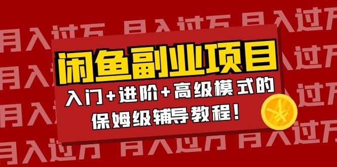 月入过万闲鱼副业项目：入门+进阶+高级模式的保姆级辅导教程-菡洋资源网