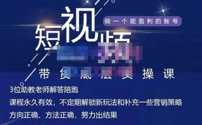 吴Sir·短视频带货底层实操课，教你如何选爆品、了解获短视频流量密码，正确起号-菡洋资源网