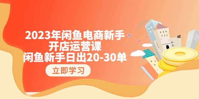 2023年闲鱼电商新手开店运营课：闲鱼新手日出20-30单（18节-实战干货）-菡洋资源网