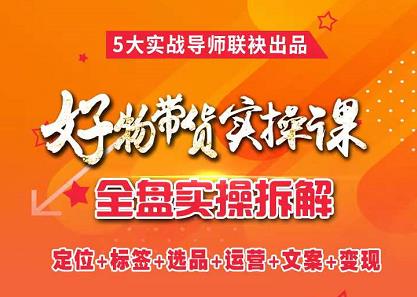抖音好物带货实操课，全盘拆解抖音好物带货号全套流程打法-菡洋资源网