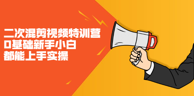 二次混剪视频特训营，0基础新手小白都能上手实操，两天开干-菡洋资源网