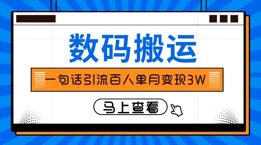 （8129期）仅靠一句话引流百人变现3万？-菡洋资源网