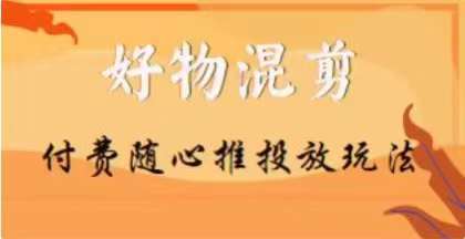 【万三】好物混剪付费随心推投放玩法，随心投放小课抖音教程-菡洋资源网