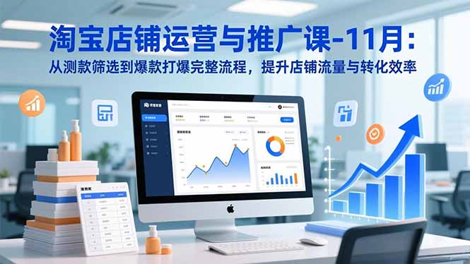 （16714期）淘宝店铺运营与推广课-11月：从测款筛选到爆款打爆完整流程，提升店铺流量与转化效率-菡洋资源网