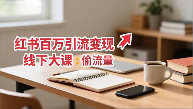 （16661期）小红书百万引流变现-11月线下大课：分享从0到百万引流路径，手把手教偷流量、拿结果-菡洋资源网