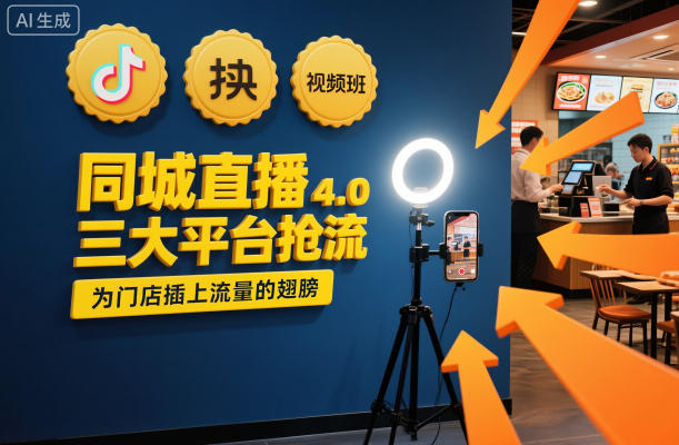 同城直播实操班4.0，三大平台抢流，为门店插上流量的翅膀-菡洋资源网