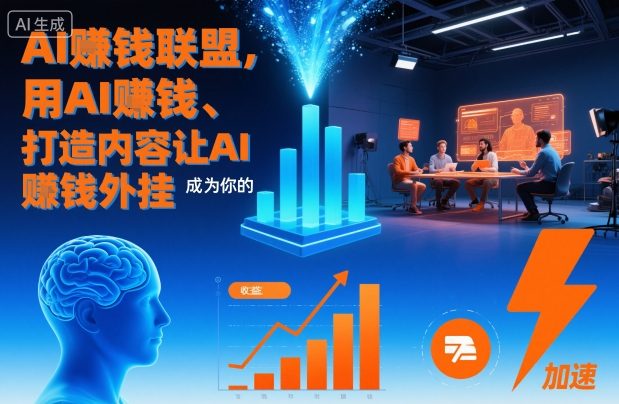 AI賺钱联盟，用AI賺钱、打造内容让AI成为你的賺钱外挂-菡洋资源网