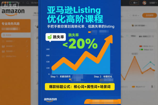 亚马逊Listing优化高阶课程，手把手教你策划高转化率、低跳失率的listing-菡洋资源网