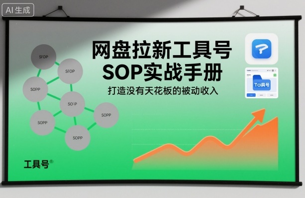 网盘拉新工具号SOP实战手册，打造没有天花板的被动收入-菡洋资源网