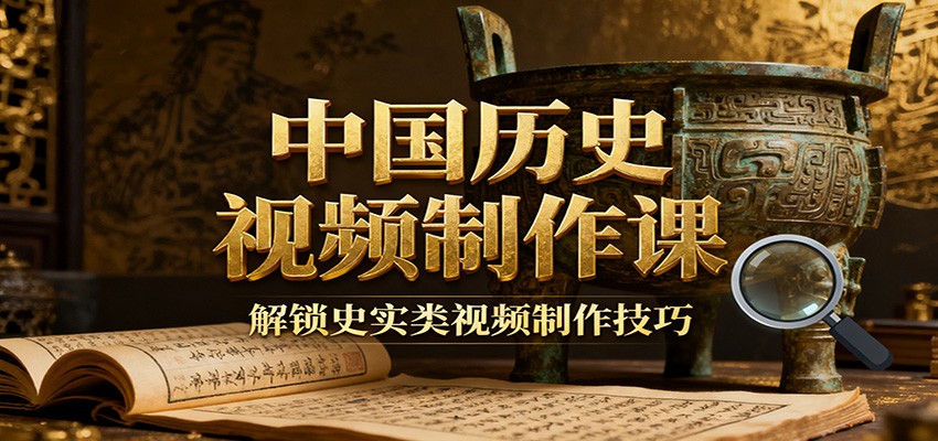 中国历史视频制作课：疆域地图集+参考文案+练习素材，解锁史实类视频制作技巧-菡洋资源网