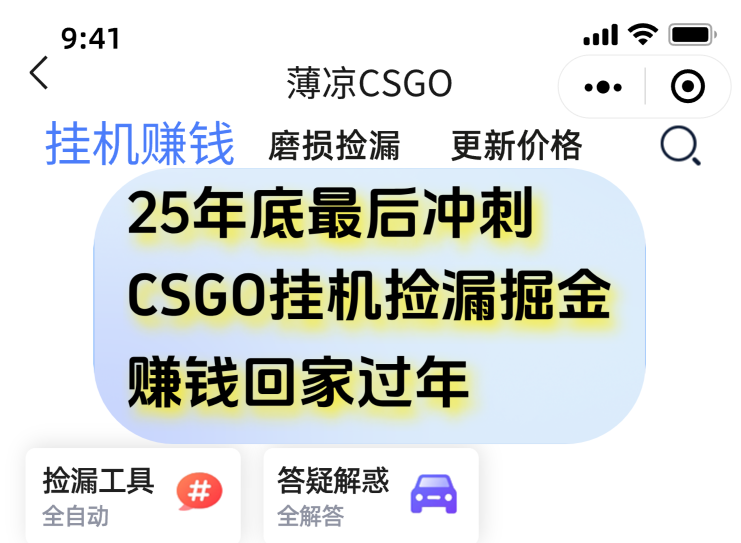 （16735期）12月年底抓紧最后一个月，用CSGO游戏挂机捡漏掘金赚钱掘金，一部手机轻松日入500+-菡洋资源网