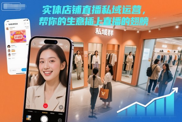 实体店铺直播私域运营，帮你的生意插上直播的翅膀-菡洋资源网