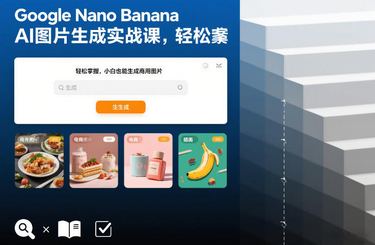 Google Nano Banana AI图片生成实战课，轻松掌握，小白也能生成商用图片-菡洋资源网