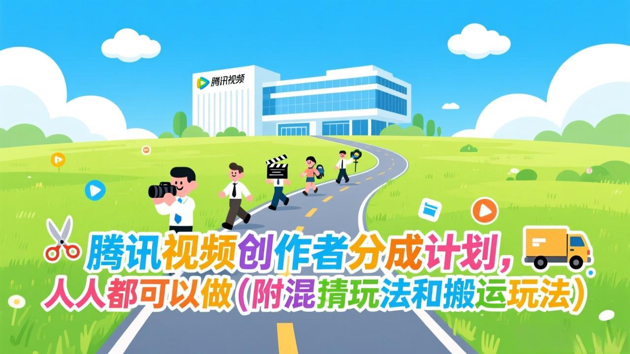 （17137期）腾讯视频创作者分成计划，人人都可以做（附混剪玩法和搬运玩法）-菡洋资源网