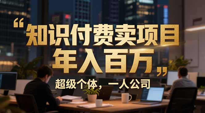 （17134期）从0到年入百万：超级个体实战心得公开，个人IP×精准引流×成交系统全拆解-菡洋资源网