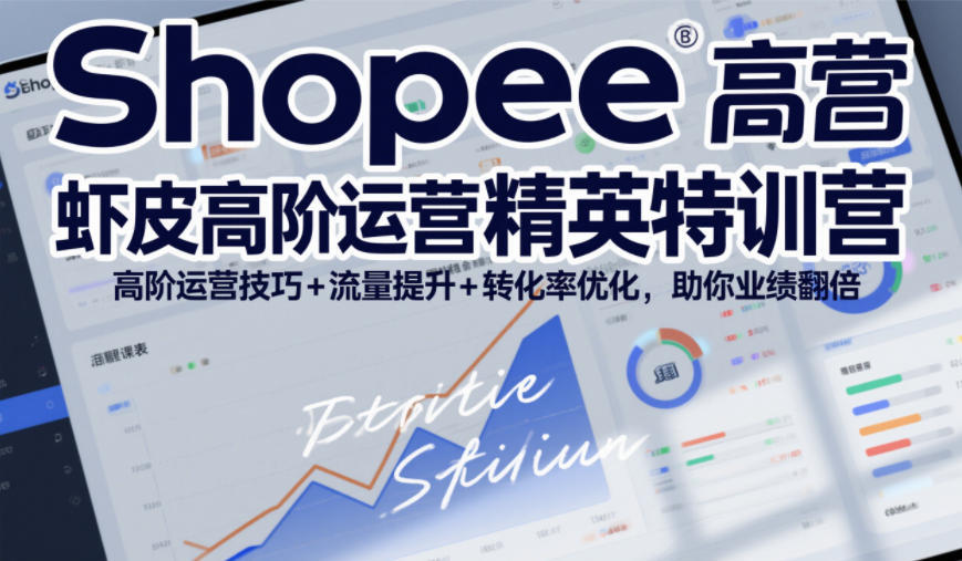 Shopee虾皮高阶运营精英特训营，高阶运营技巧+流量提升+转化率优化，助你业绩翻倍-菡洋资源网