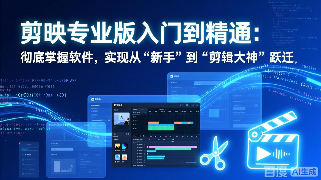 （17321期）剪映专业版入门到精通：彻底掌握软件，实现从“新手”到“剪辑大神”跃迁-菡洋资源网