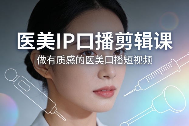 医美IP口播剪辑课，做有质感的医美口播短视频-菡洋资源网