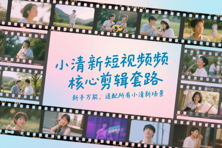 小清新短视频核心剪辑套路，新手万能，适配所有小清新场景-菡洋资源网