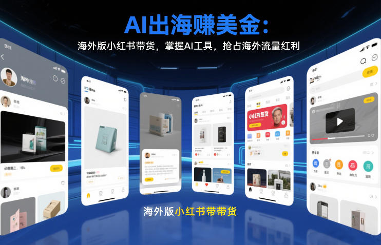 AI出海賺美金：海外版小红书带货，掌握AI工具，抢占海外流量红利（更新2026）-菡洋资源网