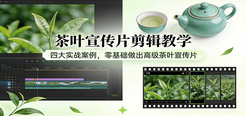 茶叶宣传片剪辑教学：四大实战案例，零基础做出高级茶叶宣传片-菡洋资源网