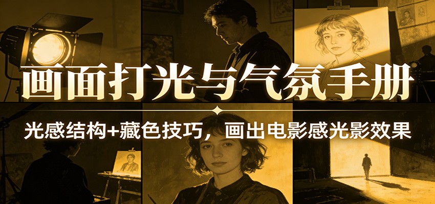 画面打光与气氛手册：光感结构+藏色技巧，画出电影感光影效果-菡洋资源网