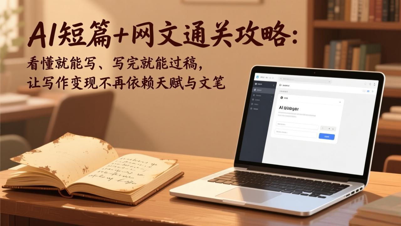 （17515期）AI短篇+网文通关攻略：看懂就能写、写完就能过稿，让写作变现不再依赖天赋与文笔-菡洋资源网