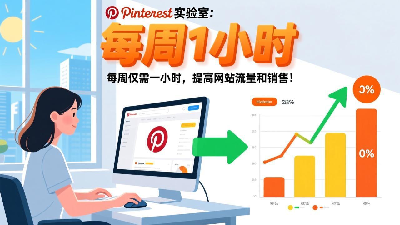 （17505期）Pinterest实验室：每周仅需一小时，提高网站流量和销售！-菡洋资源网