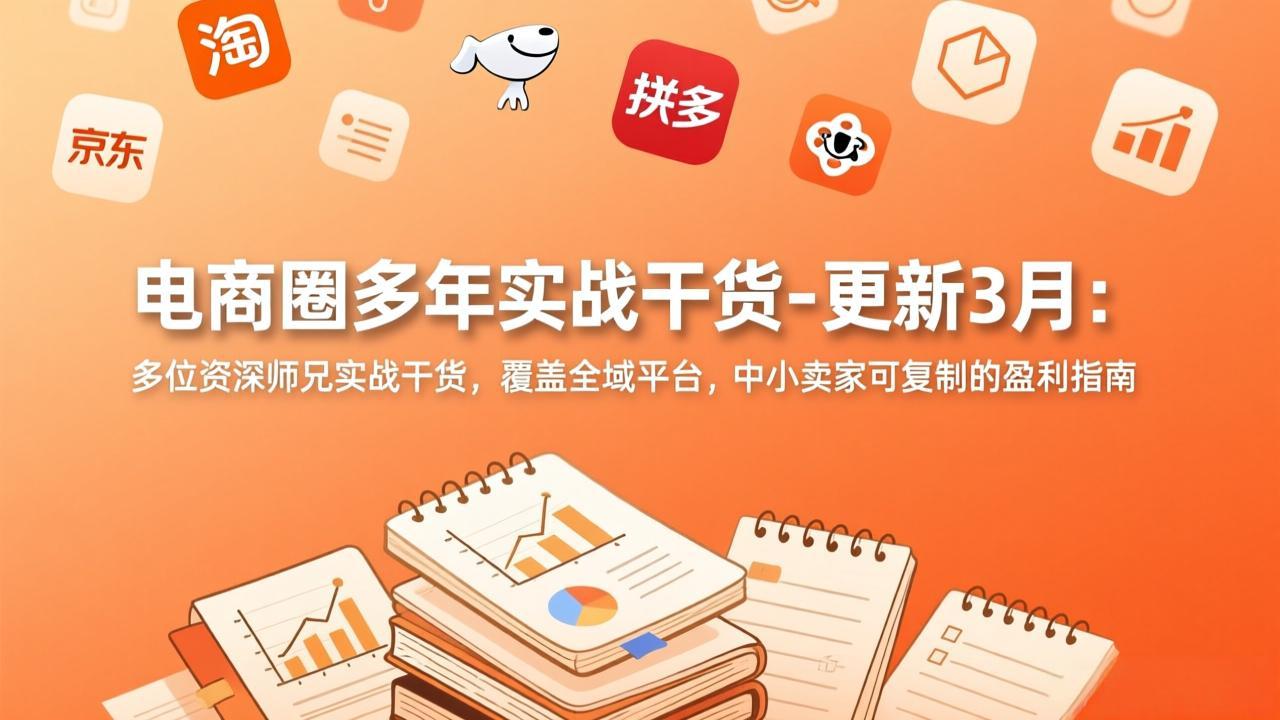 （17576期）电商圈多年实战干货-更新3月：多位资深师兄实战干货，覆盖全域平台，中小卖家可复制的盈利指南-菡洋资源网