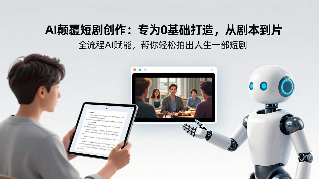 （17564期）AI颠覆短剧创作：专为0基础打造，从剧本到成片全流程AI赋能，帮你轻松拍出人生第一部短剧-菡洋资源网