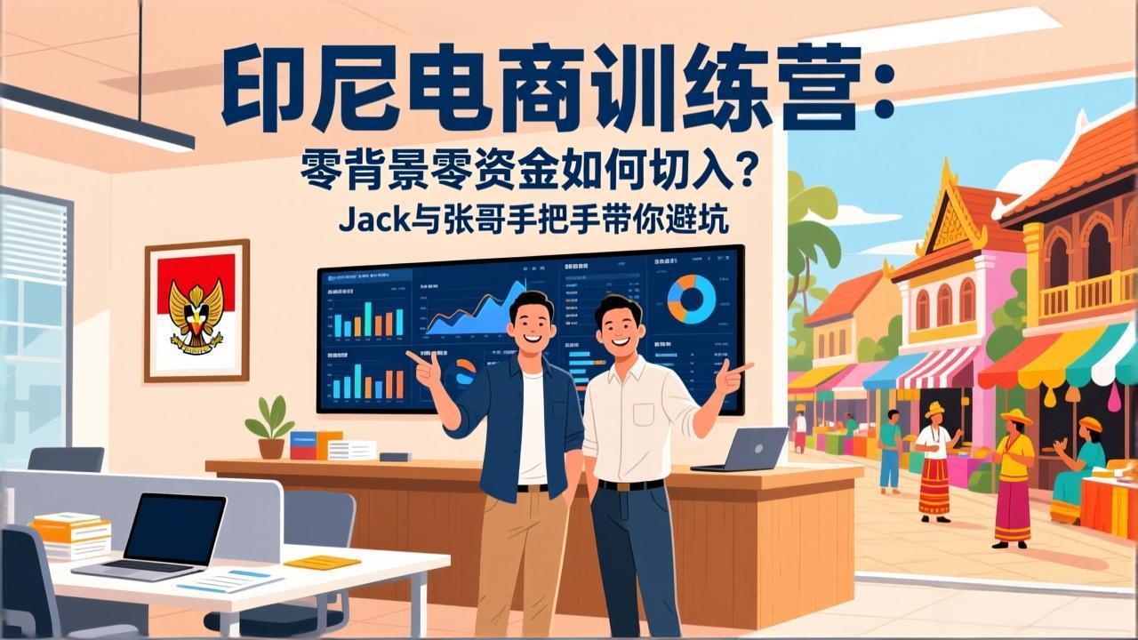 （17533期）印尼电商训练营：零背景零资金如何切入？Jack与张哥手把手带你避坑-菡洋资源网