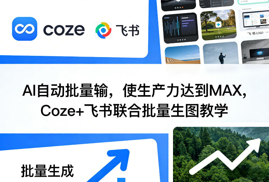 AI自动批量输，使生产力达到MAX，Coze+飞书联合批量生图教学-菡洋资源网