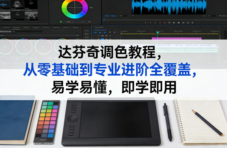 达芬奇调色教程，从零基础到专业进阶全覆盖，易学易懂，即学即用-菡洋资源网