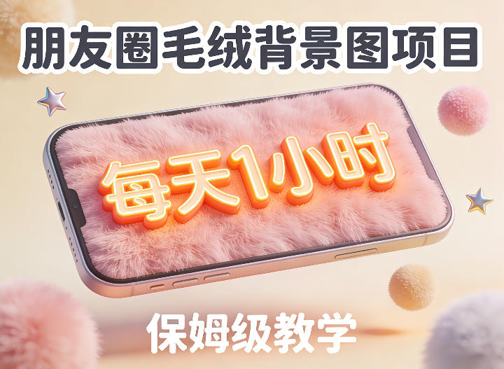 朋友圈动态背景图项目，每天1小时，实战保姆级教学【第二期】-菡洋资源网