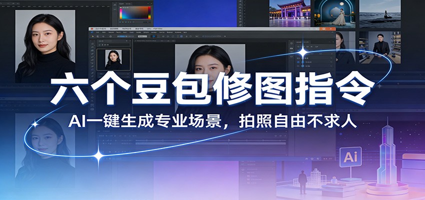 六个豆包修图指令：AI 一键生成专业场景，拍照自由不求人-菡洋资源网