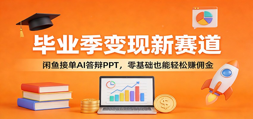 毕业季变现新赛道：闲鱼接单AI答辩PPT，零基础也能轻松赚佣金-菡洋资源网